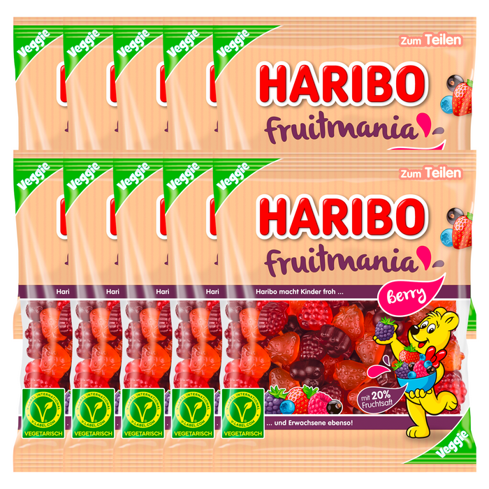 10x Haribo Fruitmania Berry 160g (10x160g)