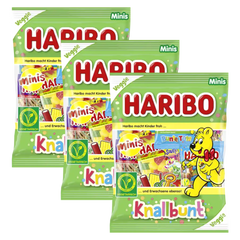 3x Haribo Knallbunt Minis veggie 230g (3x230g)