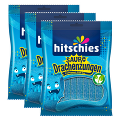 3x Hitschies Saure Drachenzungen blau 125g (3x125g)