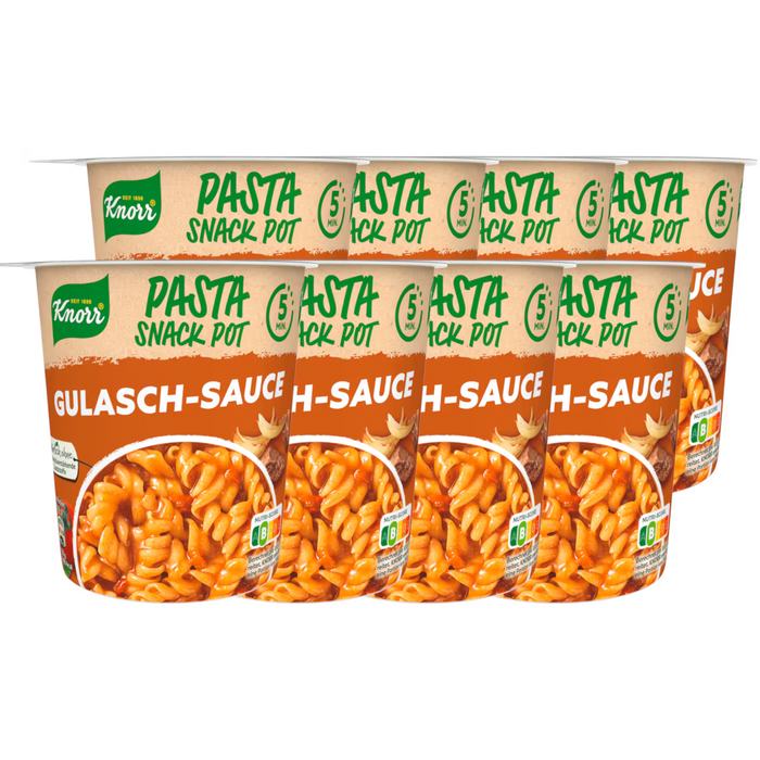 8x Knorr Pasta Snack Gulasch 60g (8x60g)