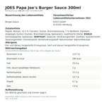 Produktbild anzeigen: Produktinformationen zum Einzelprodukt – Papa Joe's Burger Sauce 300ml
