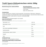 Produktbild anzeigen: Produktinformationen zum Einzelprodukt – Trolli Saure Glühwürmchen minis 200g