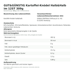 Produktbild anzeigen: Produktinformationen zum Einzelprodukt – Gut&Günstig Kartoffel-Knödel Halb&Halb im 12ST 309g