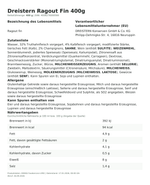 Produktbild anzeigen: Produktinformationen zum Einzelprodukt – Dreistern Ragout Fin 400g