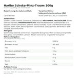 Produktbild anzeigen: Produktinformationen zum Einzelprodukt – Haribo Schoko-Minz-Traum 300g