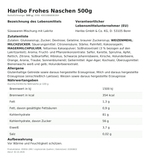 Produktbild anzeigen: Produktinformationen zum Einzelprodukt – Haribo Frohes Naschen 500g