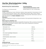 Produktbild anzeigen: Lebensmittelinformationen je Einzelprodukt – Haribo Wackelgeister 160g