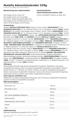 Produktbild anzeigen: Produktinformationen zum Einzelprodukt – Nutella Adventskalender 528g