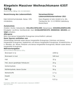 Produktbild anzeigen: Produktinformationen zum Einzelprodukt – Riegelein Massiver Weihnachtsmann 63ST 525g