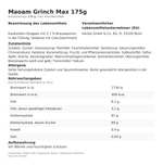 Produktbild anzeigen: Lebensmittelinformationen je Einzelprodukt – Maoam Grinch Max 175g