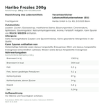 Produktbild anzeigen: Lebensmittelinformationen je Einzelprodukt – Haribo Frozies 200g