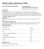Produktbild anzeigen: Produktinformationen zum Einzelprodukt – Haribo Merry Christmas 250g