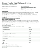Produktbild anzeigen: Produktinformationen zum Einzelprodukt – Maggi Fondor Nachfüllbeutel 100g