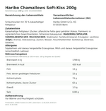 Produktbild anzeigen: Produktinformationen – Haribo Chamallows Soft-Kiss 200g