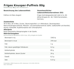 Produktbild anzeigen: Produktinformationen zum Einzelprodukt – Frigeo Knusper-Puffreis 80g