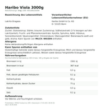 Produktbild anzeigen: Produktinformationen zum Einzelprodukt – Haribo Viola 3000g