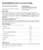 Produktbild anzeigen: Produktinformationen zum Einzelprodukt – Gut&Günstig Chili con Carne 800g