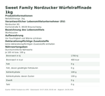 Produktbild anzeigen: Produktinformationen – Sweet Family Nordzucker Würfelraffinade 1kg