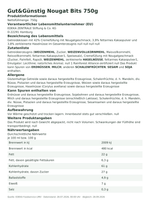 Produktbild anzeigen: Produktinformationen zum Einzelprodukt – Gut&Günstig Nougat Bits 750g