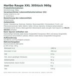 Produktbild anzeigen: Produktinformationen zum Einzelprodukt – Haribo Raupe XXL 30Stück 960g