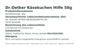 Produktbild anzeigen: Produktinformationen – Dr.Oetker Käsekuchen Hilfe 58g