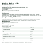Produktbild anzeigen: Produktinformationen zum Einzelprodukt – Haribo Salino 175g