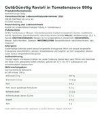 Produktbild anzeigen: Produktinformationen zum Einzelprodukt – Gut&Günstig Ravioli in Tomatensauce 800g