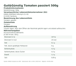 Produktbild anzeigen: Produktinformationen zum Einzelprodukt – Gut&Günstig Tomaten passiert 500g
