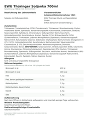 Produktinformationen – EWU Thüringer Soljanka 700ml