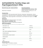 Produktbild anzeigen: Produktinformationen zum Einzelprodukt – Gut&Günstig Tortilla Chips mit Paprikageschmack 300g