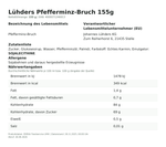 Produktbild anzeigen: Produktinformationen zum Einzelprodukt – Lühders Pfefferminz-Bruch 155g