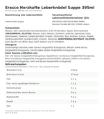Produktbild anzeigen: Produktinformationen zum Einzelprodukt – Erasco Herzhafte Leberknödel Suppe 395ml