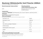 Produktbild anzeigen: Produktinformationen zum Einzelprodukt – Bautzner Mittelscharfer Senf Flasche 1000ml