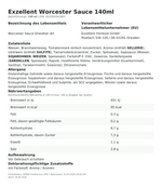Produktbild anzeigen: Produktinformationen zum Einzelprodukt – Exzellent Worcester Sauce 140ml