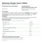 Produktbild anzeigen: Produktinformationen zum Einzelprodukt – Bautzner Burger Sauce 300ml