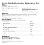 Produktbild anzeigen: Produktinformationen zum Einzelprodukt – Sweet Family Nordzucker Gelierzucker 3:1 500g