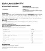Produktbild anzeigen: Produktinformationen zum Einzelprodukt – Haribo S'ghetti Red 85g