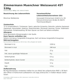 Produktbild anzeigen: Produktinformationen zum Einzelprodukt – Zimmermann Muenchner Weisswurst 4ST 530g