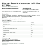 Produktbild anzeigen: Produktinformationen zum Einzelprodukt – Hitschies Saure Drachenzungen Lollis blau 8ST 128g