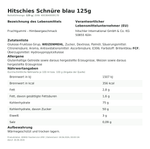 Produktbild anzeigen: Produktinformationen – Hitschies Schnüre blau 125g