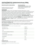 Produktbild anzeigen: Produktinformationen zum Einzelprodukt – Gut&Günstig Gebäckmischung 500g