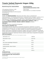 Produktbild anzeigen: Produktinformationen zum Einzelprodukt – Treets Salted Peanuts Vegan 200g