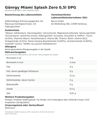 Produktinformationen – Gönrgy Miami Splash Zero 0,5l DPG