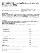 Produktbild anzeigen: Produktinformationen zum Einzelprodukt – Gut&Günstig Feuertopf Bohneneintopf mit Fleischwurst 800g
