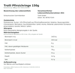 Produktbild anzeigen: Produktinformationen zum Einzelprodukt – Trolli Pfirsichringe 150g