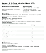 Produktbild anzeigen: Produktinformationen zum Einzelprodukt – Lorenz Erdnüsse würzig-pikant 150g