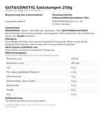 Produktbild anzeigen: Produktinformationen zum Einzelprodukt – Gut&Günstig Salzstangen 250g
