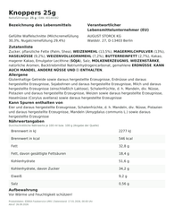 Produktinformationen – Knoppers 25g