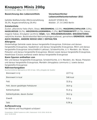 Lebensmittelinformationen: Knoppers Minis 200g