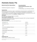 Produktbild anzeigen: Produktinformationen zum Einzelprodukt – Pommels Classic 75g